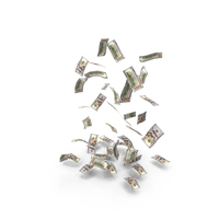 Falling Dollar Notes PNG & PSD Images