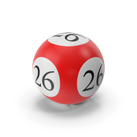 Bingo Ball 26 PNG & PSD Images