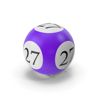 Bingo Ball 27 PNG & PSD Images
