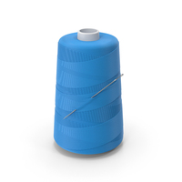Blue Sewing Thread And Needle PNG & PSD Images