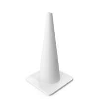 28 Inch Traffic Cone Monochrome PNG & PSD Images