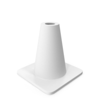 6 Inch Traffic Cone Monochrome PNG & PSD Images