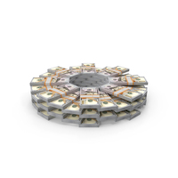 Circular Arranged Dollar Notes Money PNG & PSD Images