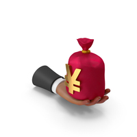 Holding Yaun Bag Money Left Hand PNG & PSD Images
