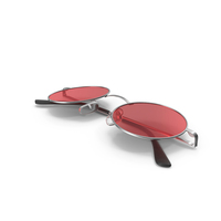 Red Round Glasses Folded PNG & PSD Images