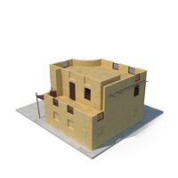Arab House With Cylindrical Extension PNG & PSD Images