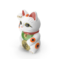 Lucky Cat Figurine Maneki Neko PNG & PSD Images