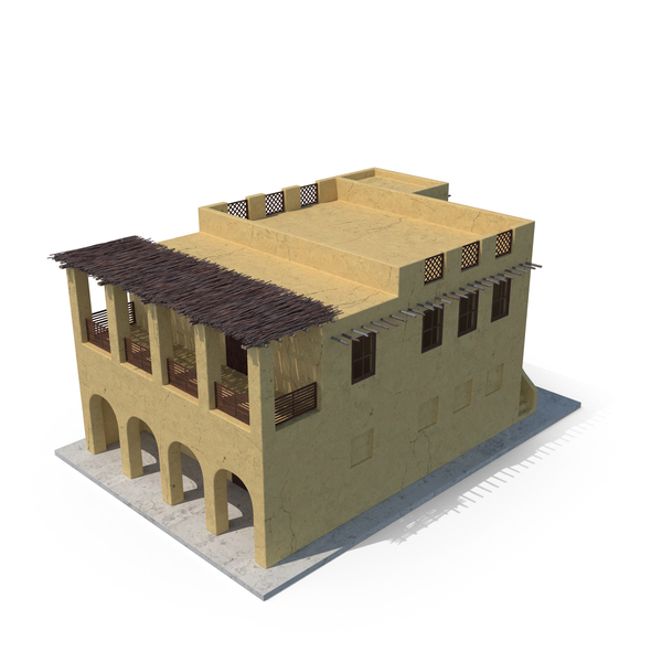 Large Arab House With Terrace PNG & PSD Images