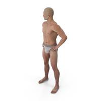 Athletic Man Figure Posing PNG & PSD Images