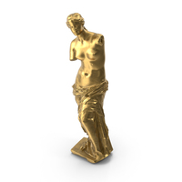 Statue Of Venus De Milo Gilded PNG & PSD Images