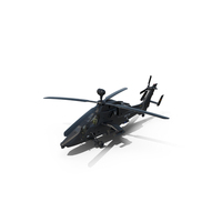 Eurocopter Tiger EC665 Black With Pilot PNG & PSD Images