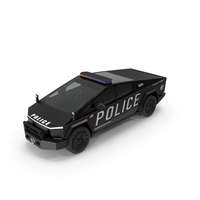 Tesla Cybertruck Police Car PNG & PSD Images