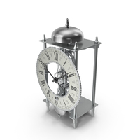 Mechanical Skeleton Table Clock PNG & PSD Images