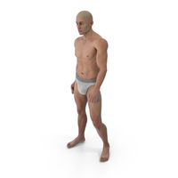 Man Character In Underwear Standing PNG & PSD Images
