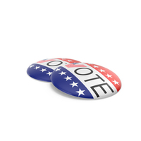 Vote Double Five Star Flag Double USA PNG & PSD Images