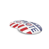 Vote Election Three Stars Double USA PNG & PSD Images