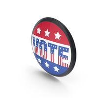 Six Stars Vote Flag Font Badge USA PNG & PSD Images