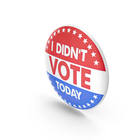 Stars I Didn't Vote Today Badge USA PNG & PSD Images