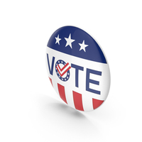 Vote Election Three Stars Badge USA PNG & PSD Images