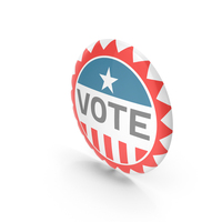 Vote Star Elections Badge USA PNG & PSD Images