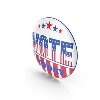 Vote Today Five Stars Badge USA PNG & PSD Images