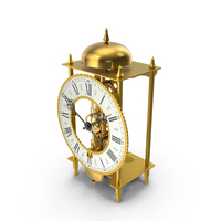 Open Mechanical Skeleton Clock PNG & PSD Images