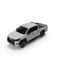 Pickup Truck Simplified White PNG & PSD Images