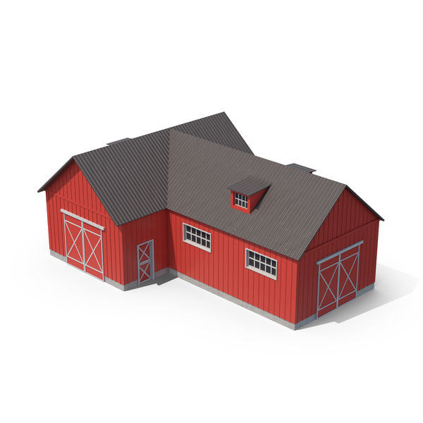 Red Farm Building PNG & PSD Images