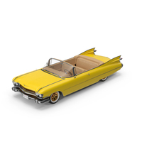 Old Convertible Car Yellow PNG & PSD Images