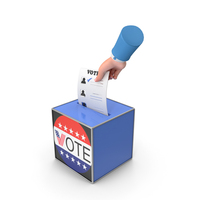 Vote Double Five Star Flag Badge USA PNG & PSD Images