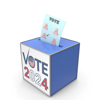 Vote Square Tick 2024 Box PNG & PSD Images