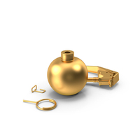 Dismantled M67 Hand Grenade Metal PNG & PSD Images