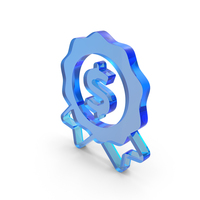 Circular Design Dollar Money Glass Icon PNG & PSD Images