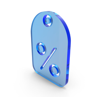 Percentage Tag Offer Discount Glass PNG & PSD Images