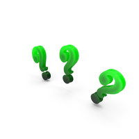 Three Help Queston Mark Green PNG & PSD Images