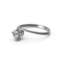Solitaire Chrome Diamond Side PNG & PSD Images