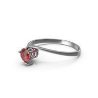 Solitaire Chrome Ruby Side PNG & PSD Images