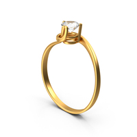 Solitaire Gold Diamond PNG & PSD Images