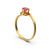 Solitaire Gold Ruby PNG & PSD Images