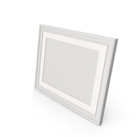 White Photo Frame PNG & PSD Images