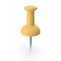 Yellow Push Pin PNG & PSD Images