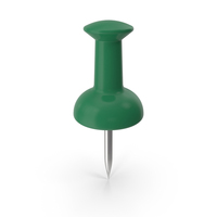 Green Push Pin PNG & PSD Images