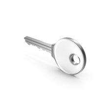 Silver Round Key PNG & PSD Images