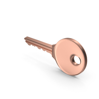 Bronze Round Key PNG & PSD Images