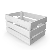 White Wood Crate PNG & PSD Images