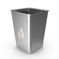 Silver Trash Bin PNG & PSD Images