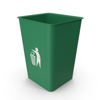 Green Trash Bin PNG & PSD Images