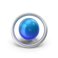 Blue ball With Circular Field PNG & PSD Images