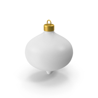 White Christmas Tree Ornament PNG & PSD Images