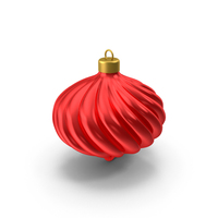 Red Christmas Tree Ornament PNG & PSD Images